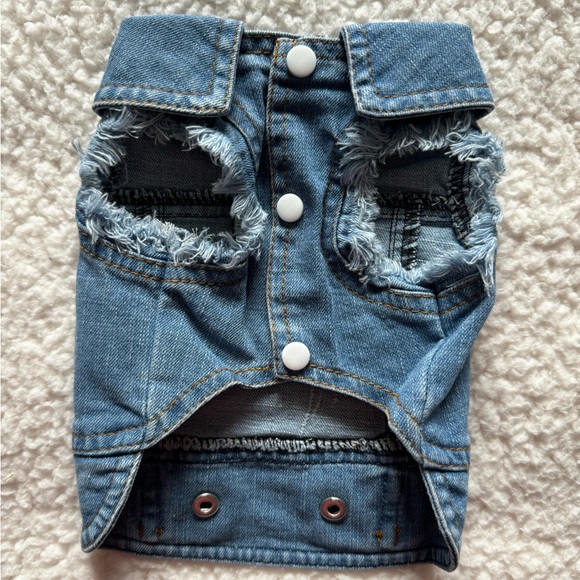 Brand new small dog denim jacket - Picture 2 of 5